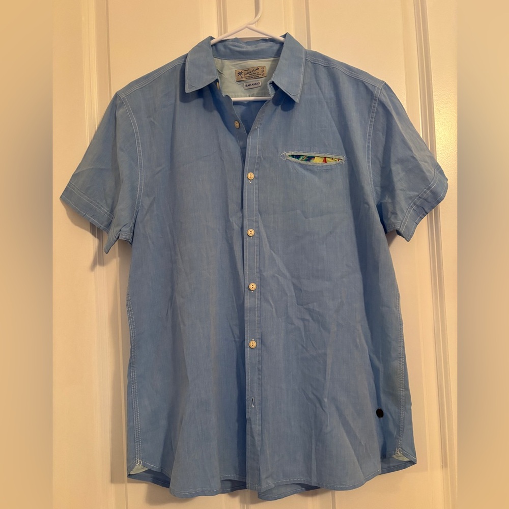 Scotch & Soda - Men’s Light Blue Casual Button Down Shirt.  Size L. Gently Worn